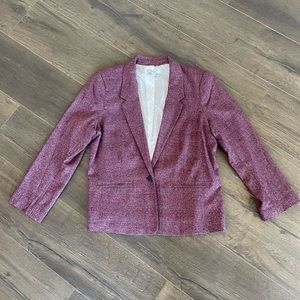 Purple Plaid Blazer